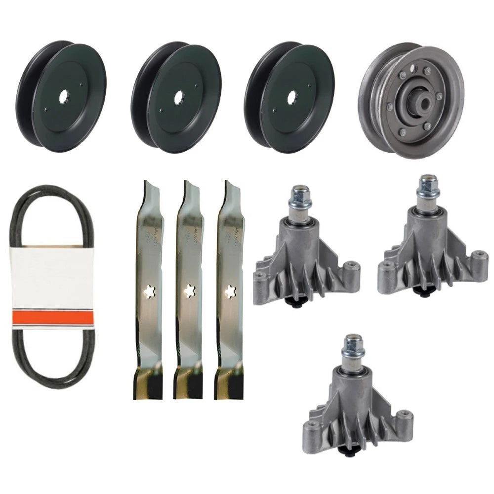 Deck Rebuild Kit for Husqvarna YTH 180 (2000–2023) - Spindles, Blades, Belt