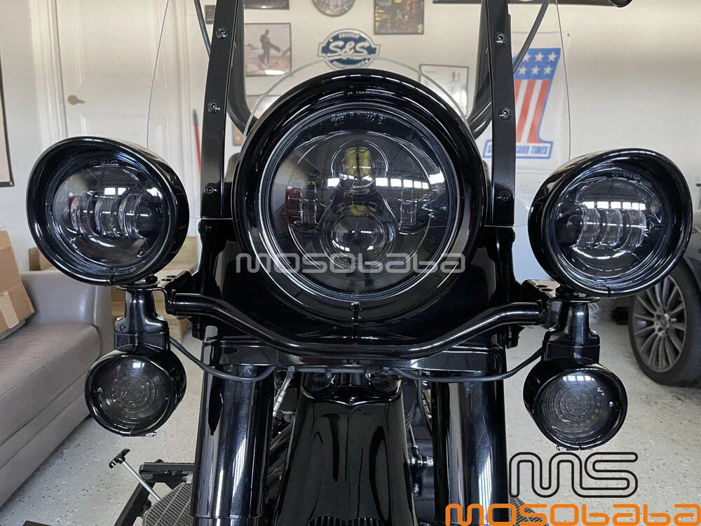 Fog Light Mount Bracket for Harley Road King