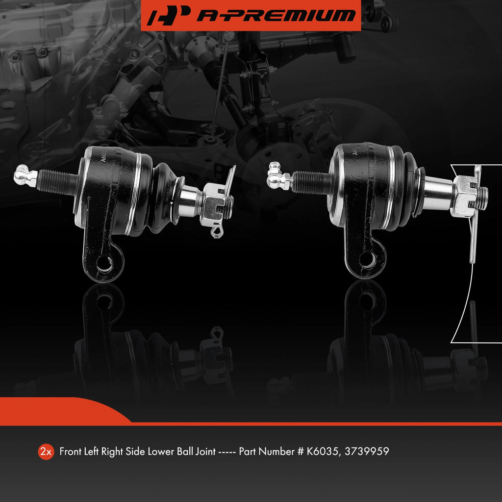 2X Front Lower Ball Joints for Chevrolet Impala (1958–1970) Corvette (1963–1982)