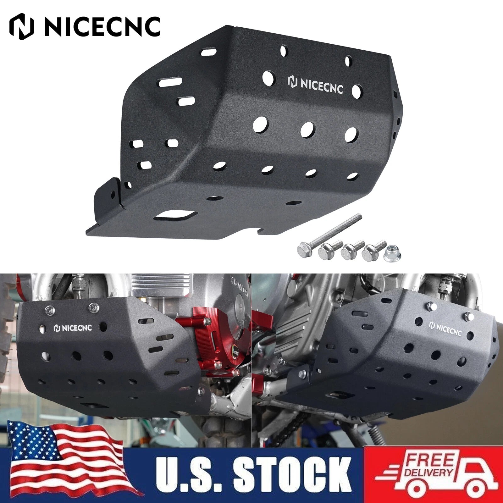Skid Plate Guard for Honda XR650L (1993–2025) - NICECNC
