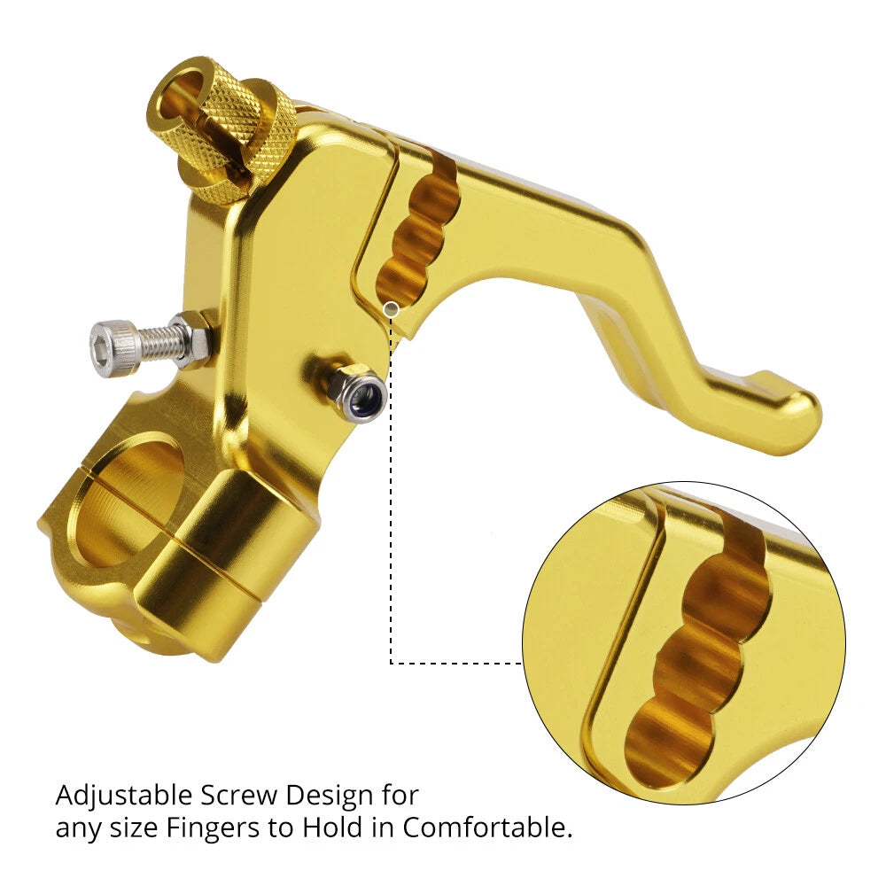 CNC Short Stunt Cable Clutch Lever Perch for Suzuki RM65 RM85 RM100 RM125 RMZ250 RMZ450 (2000–2023)