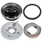 Rear Brake Drum Hub Plate Seal Shoes Assy for Yamaha YFM400FW Kodiak 400 (1993–1999)