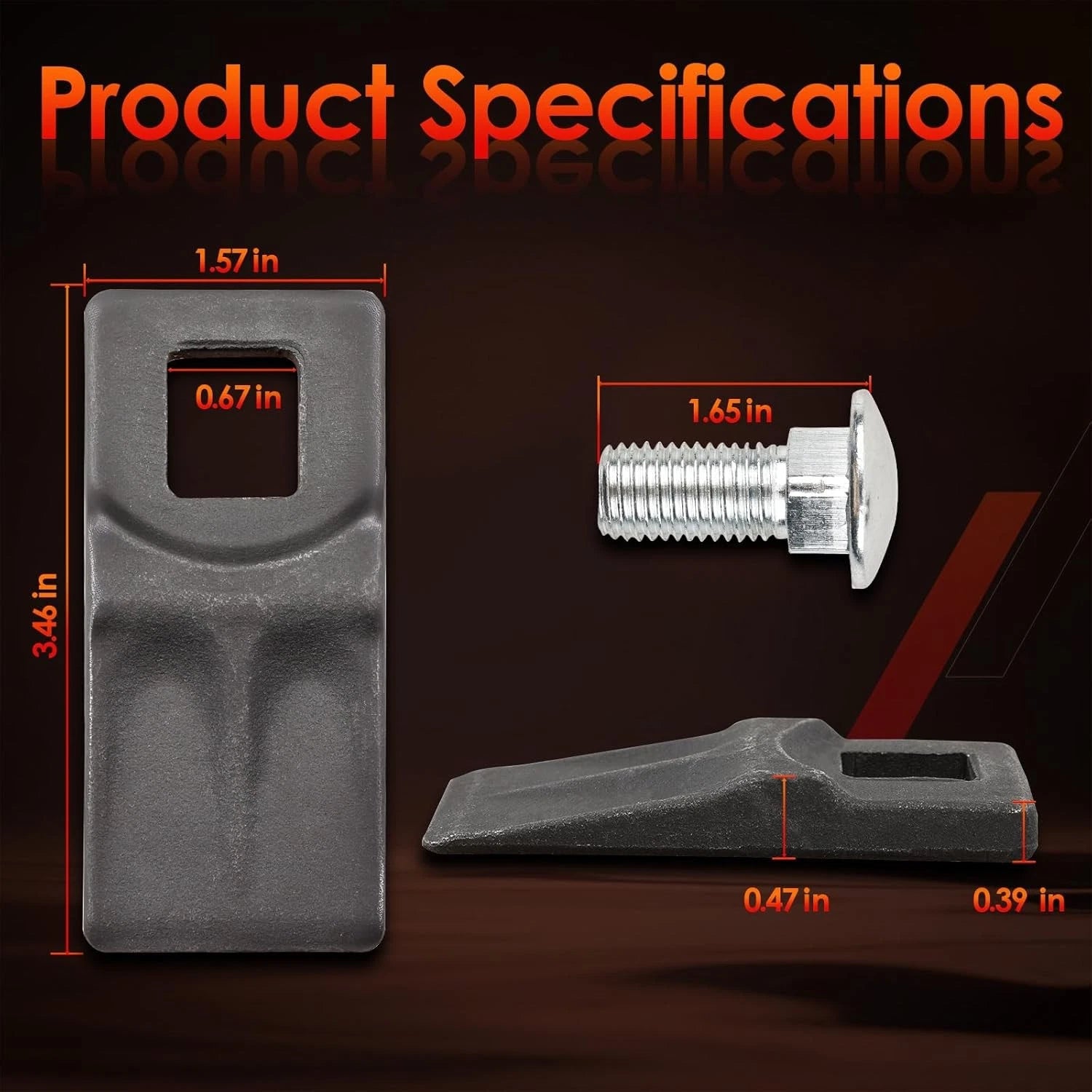 3 Point Auger Cutting Edge for Heavy Duty Post Hole Digger Augers