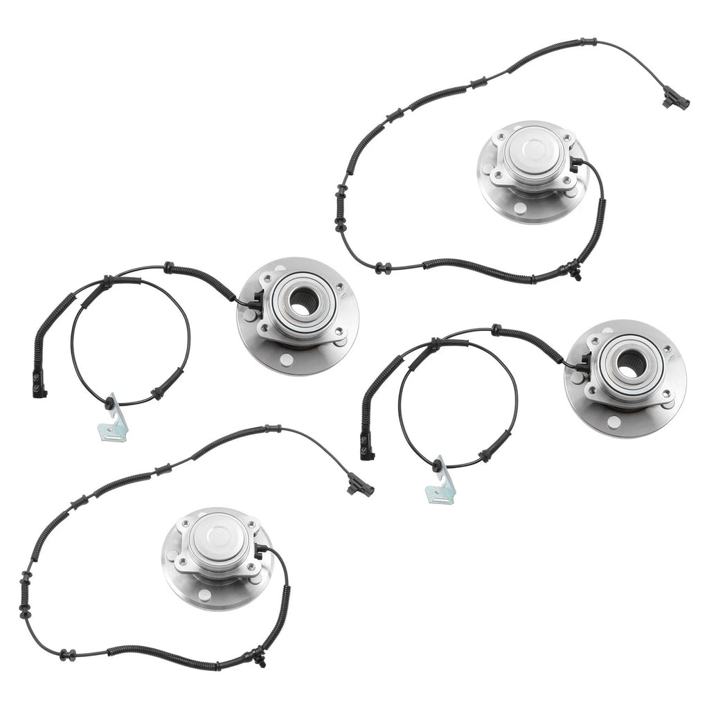 Set of 2 Front Rear Wheel Bearing Hubs for Volkswagen Routan (2009–2012)