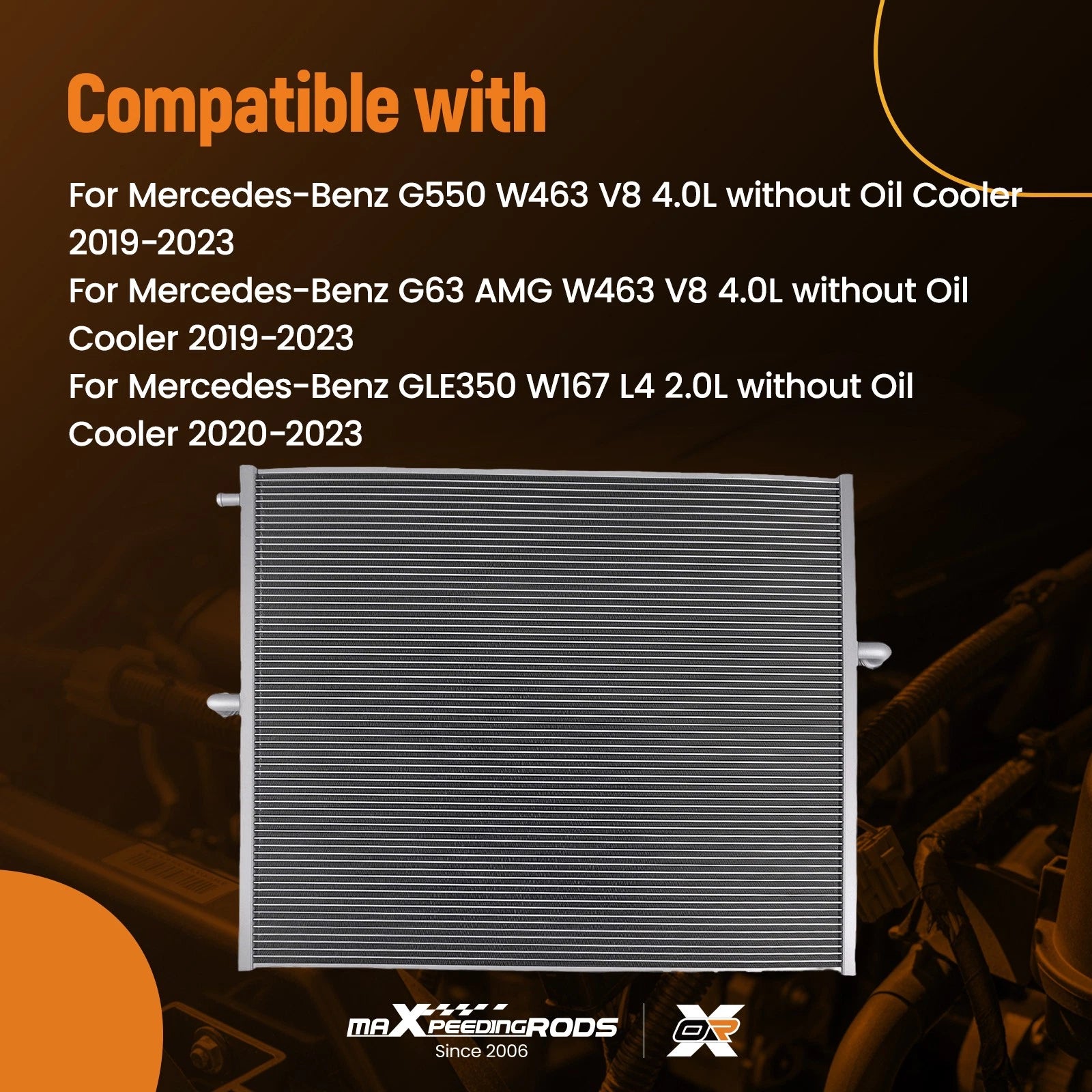 Crossflow Radiator for Mercedes GLS580 (2020–2023) A1675000300