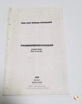 Wiring Diagram for Thunderbird Cougar (1990) 27" x 11" FPS-12136-90L