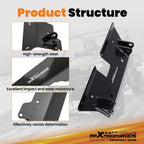 Front Snow Plow Mount for Can-Am Commander 800/1000 (2010–2019) Black Steel