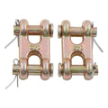 2X 3/8" G70 Chain Double Clevis for Transport Chain Twin Link