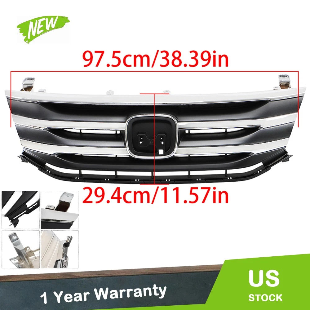Front Black Grille with Chrome Trim for Honda Odyssey (2011–2013)
