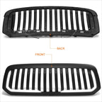 Matte Vertical Fence Front Hood Grille w/LED DRL for Ram 1500 (2013–2019)
