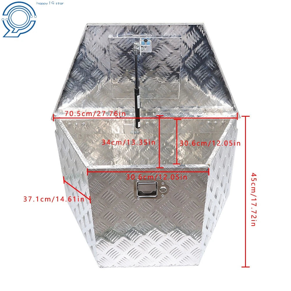 Aluminum Tool Box for Trailer Tongue (29"X15"X18")