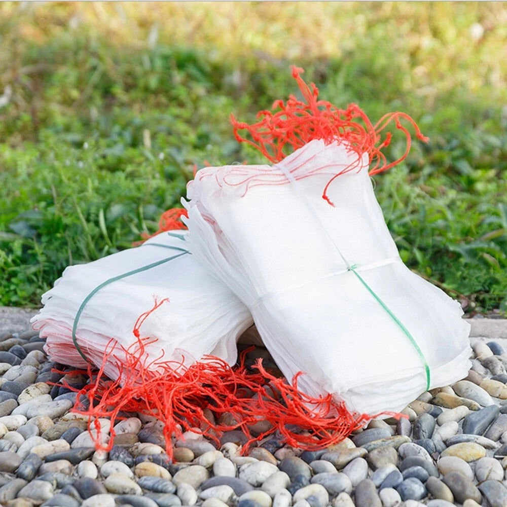 Set of 50 Insect Bird Pest Protection Net Bags for Garden Plants