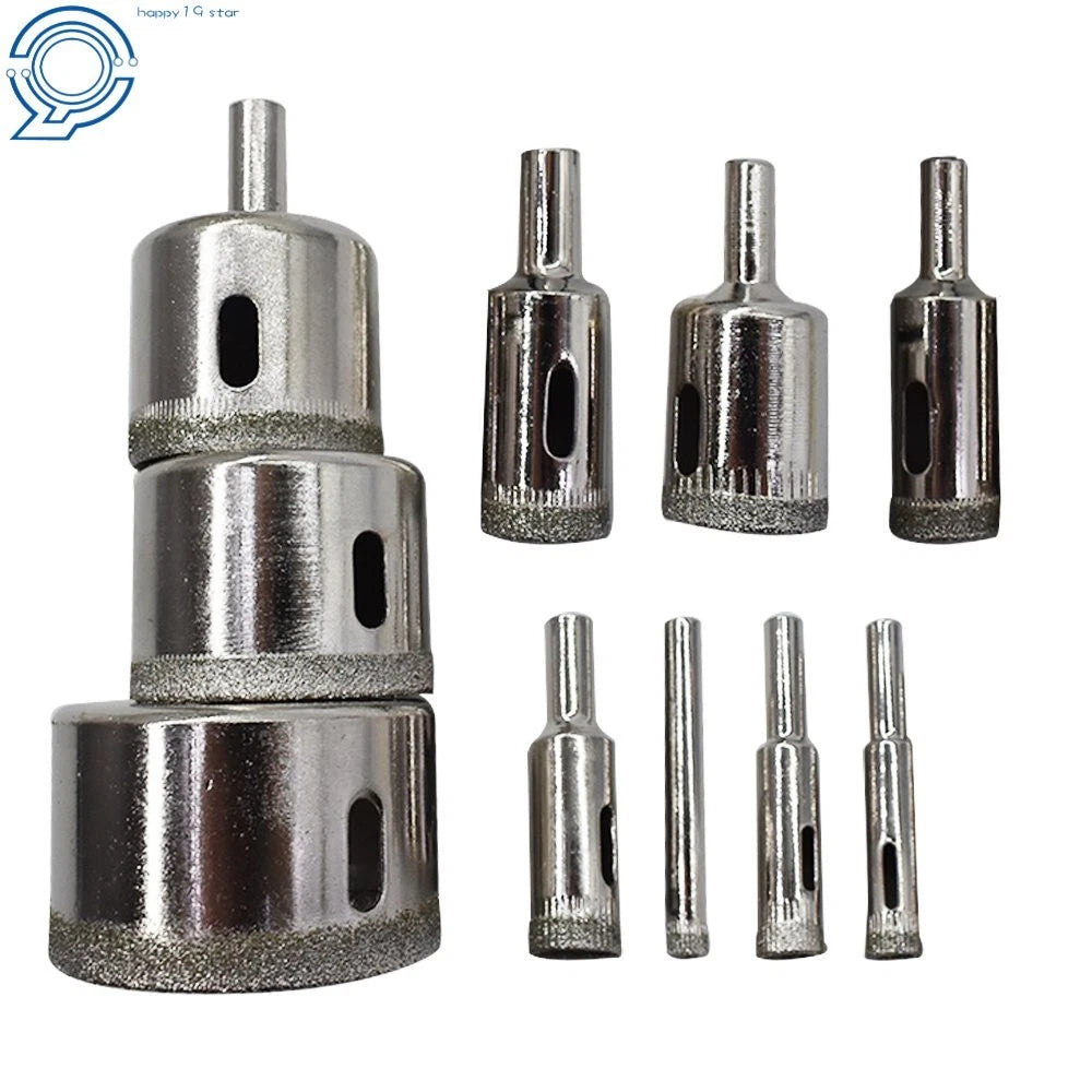 10 PCS Diamond Drill Bit Set for Tiles Glass Ceramic (DIY)