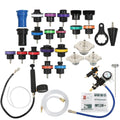 28Pcs Radiator Pressure Tester Vacuum Cooling Purge System Kit for Universal