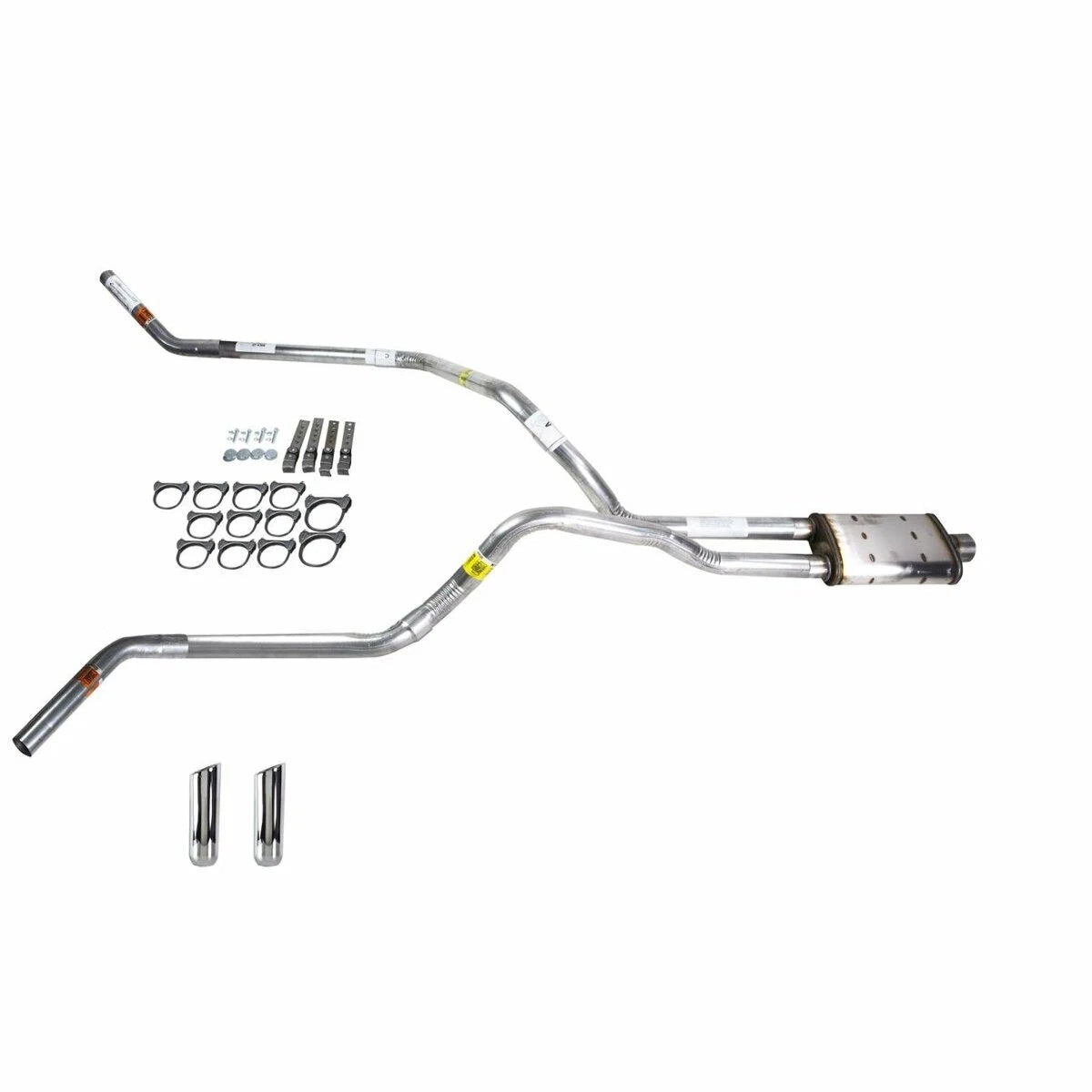 Dual Exhaust 2.5" Pipe for Dakota (1987–1996) - Magnaflow RW Tip, Corner Exit