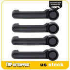 Set of 4 Door Handles for Jeep Wrangler (2007–2013) Black Exterior