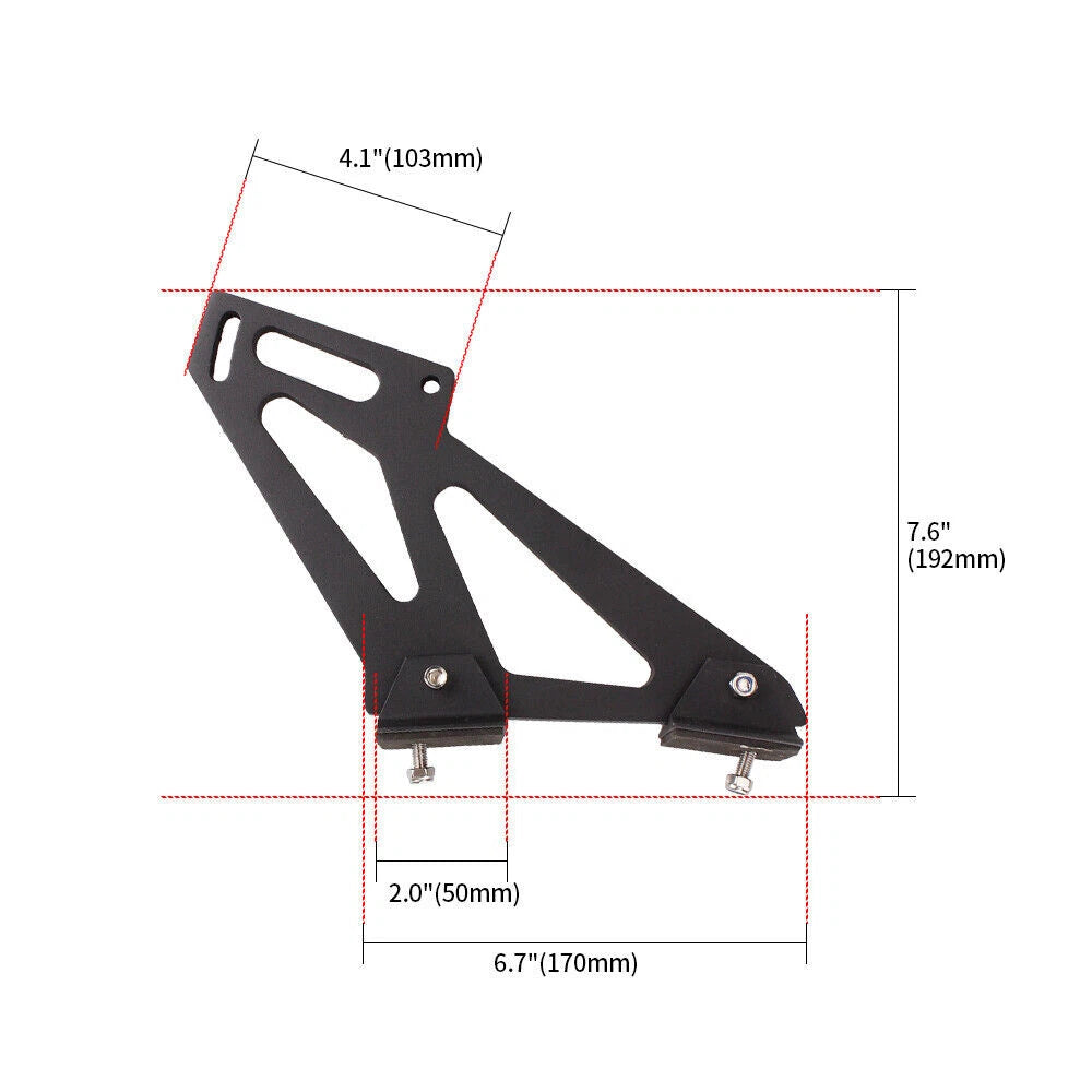 7-Inch Universal Car Rear Wing Spoiler Mount Brackets
