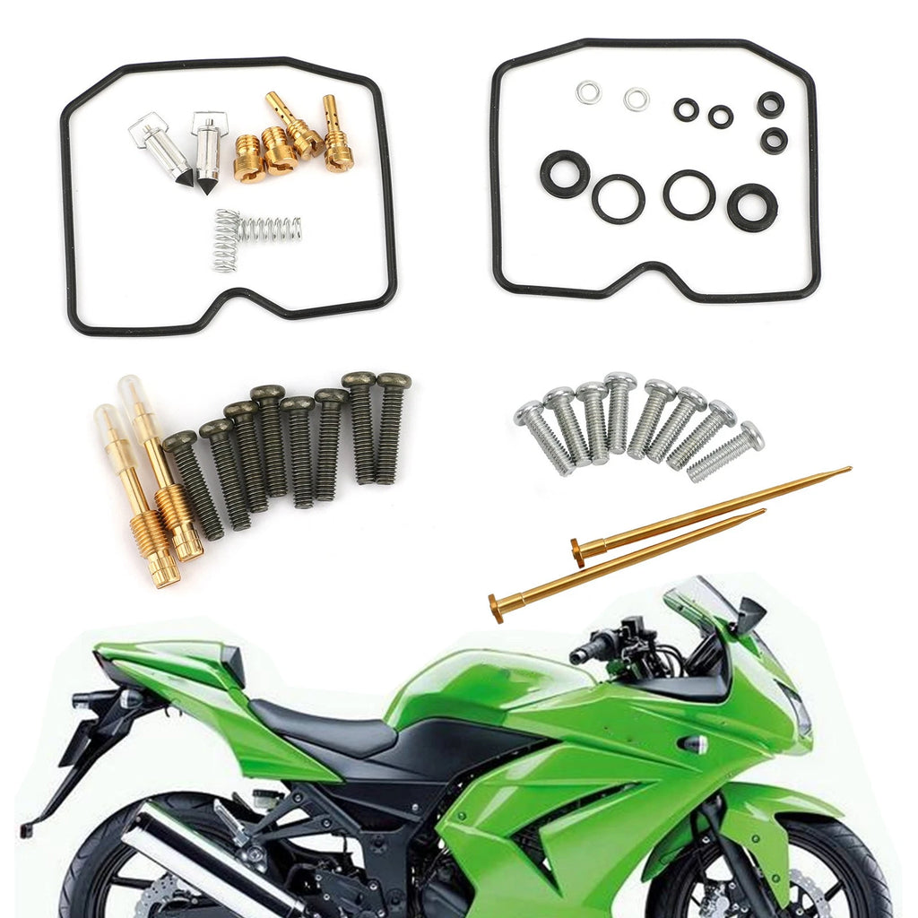 Carburetor Rebuild Kit for Kawasaki EX250 Ninja 250R (2008–2012) H