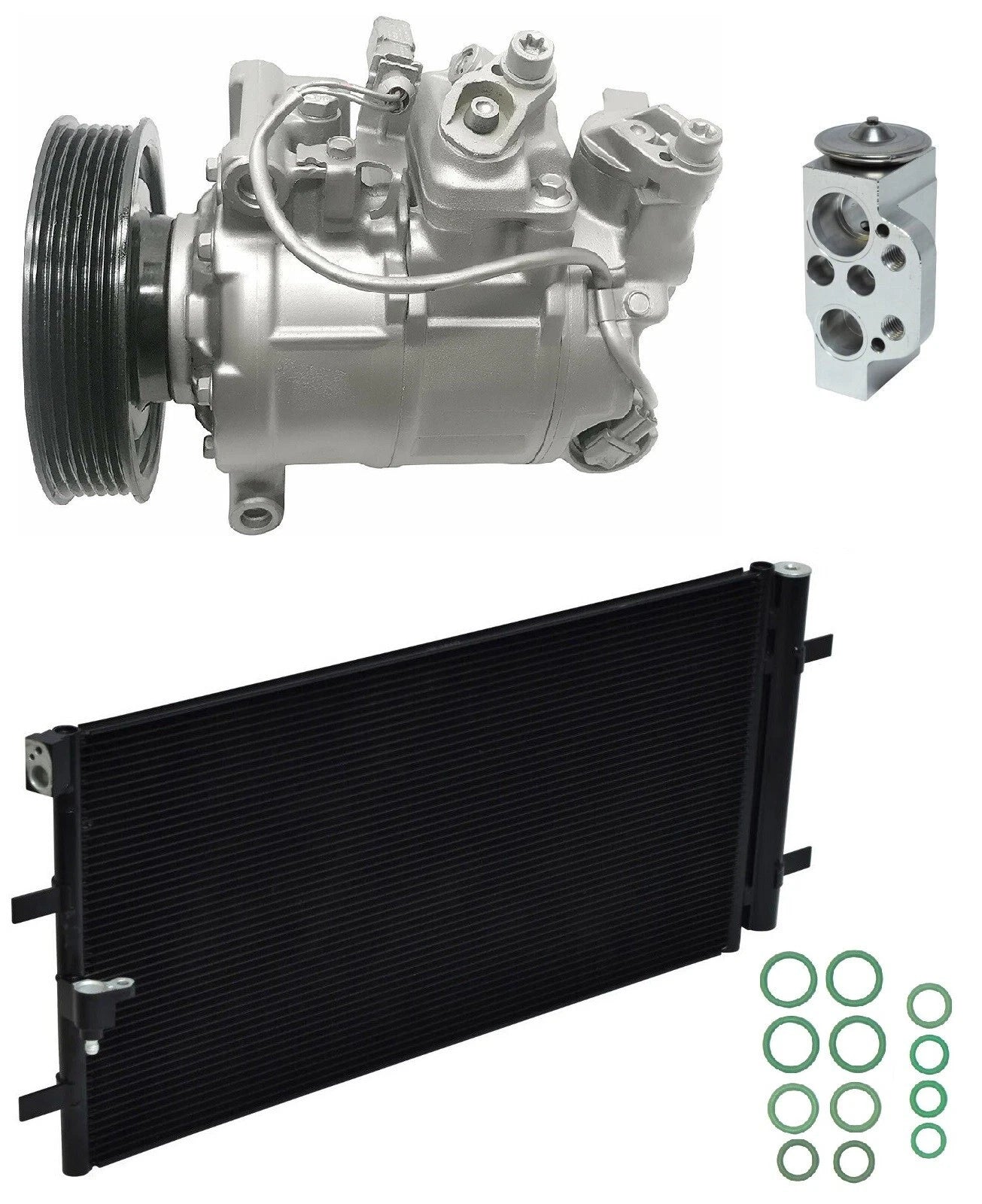 AC Compressor Kit With Condenser for Audi A6 Quattro 2.0L (2013–2018)