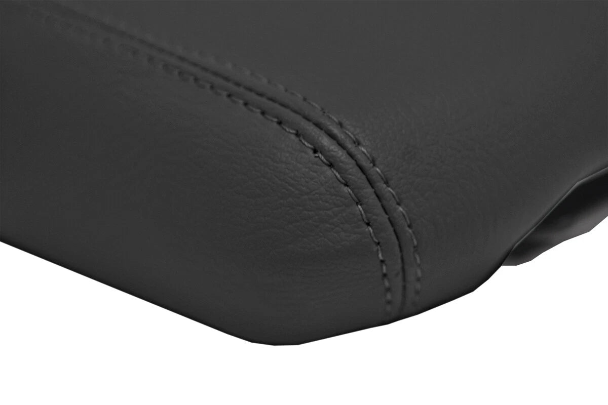 Leather Console Lid Armrest Cover for Kia Telluride (2020) Black