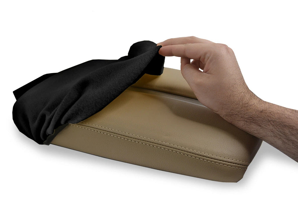 Fleece Console Lid Armrest Cover for Nissan Murano (2015–2020) Black