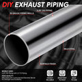 Set of 2 45 Degree U Bends for Exhaust Pipe 2.25" OD Mild Steel (18-Gauge)