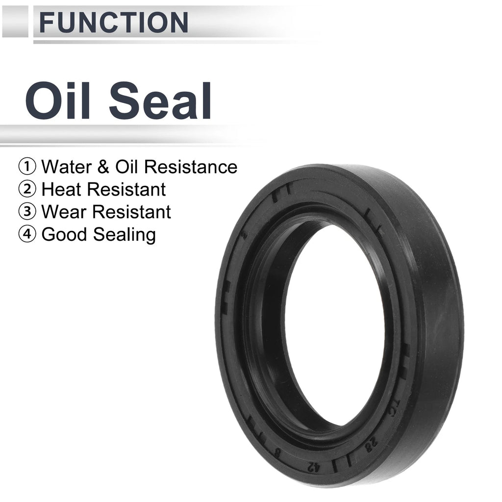 Set of 5 Oil Seal Rotary Shaft Seal TC Ring 28x42x8mm Nitrile Rubber
