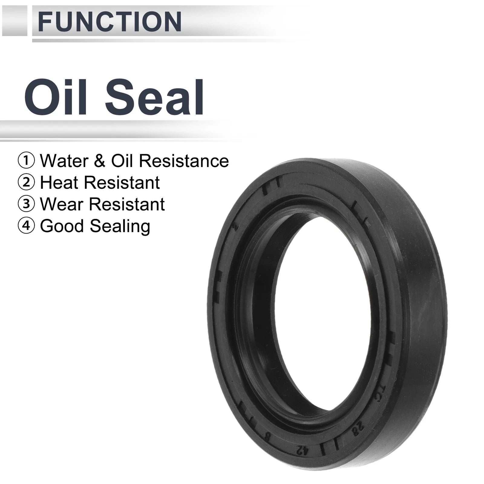 Set of 5 Oil Seal Rotary Shaft Seal TC Ring 28x42x8mm Nitrile Rubber