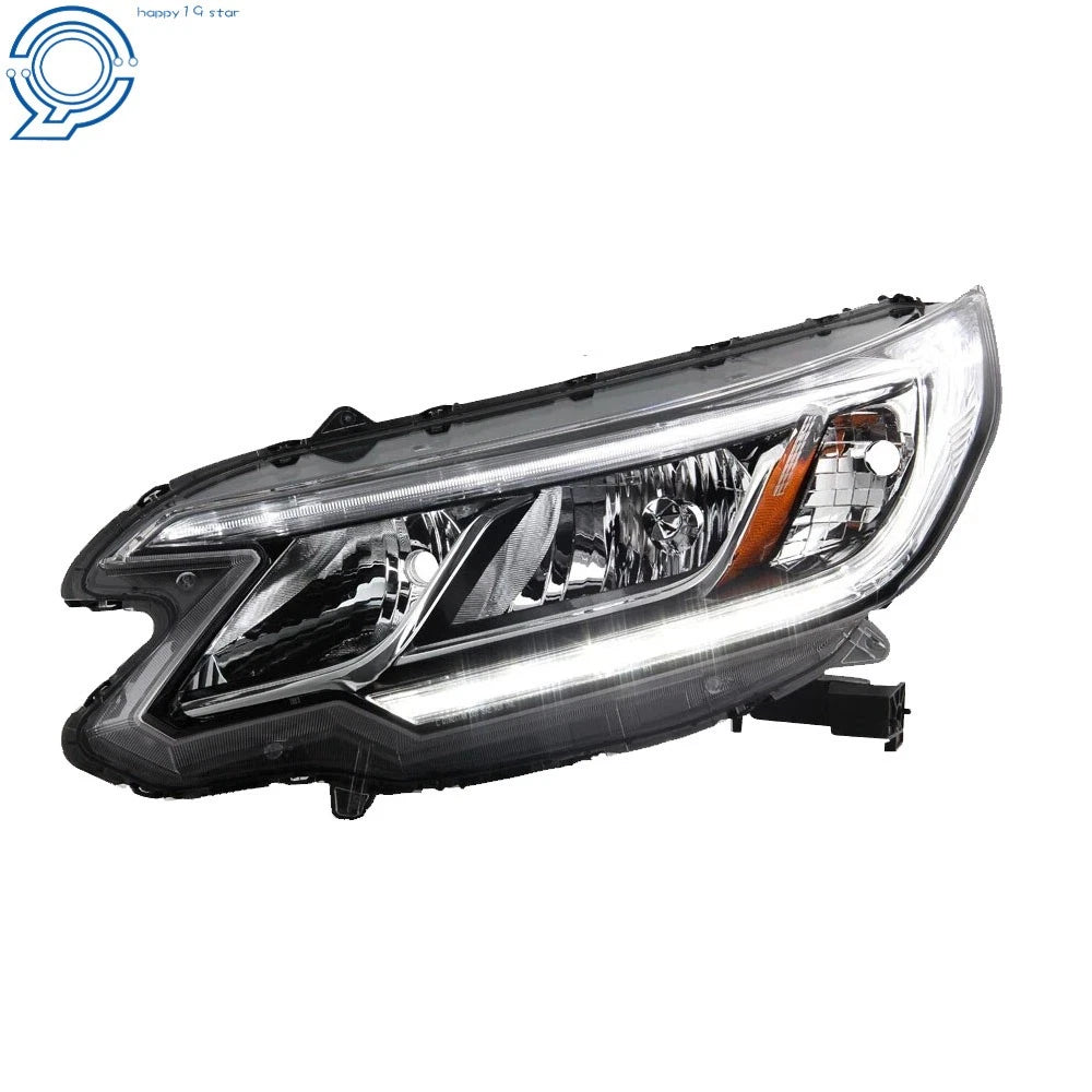 Halogen Headlights for Honda CR-V (2015–2016) with DRL Chrome Clear