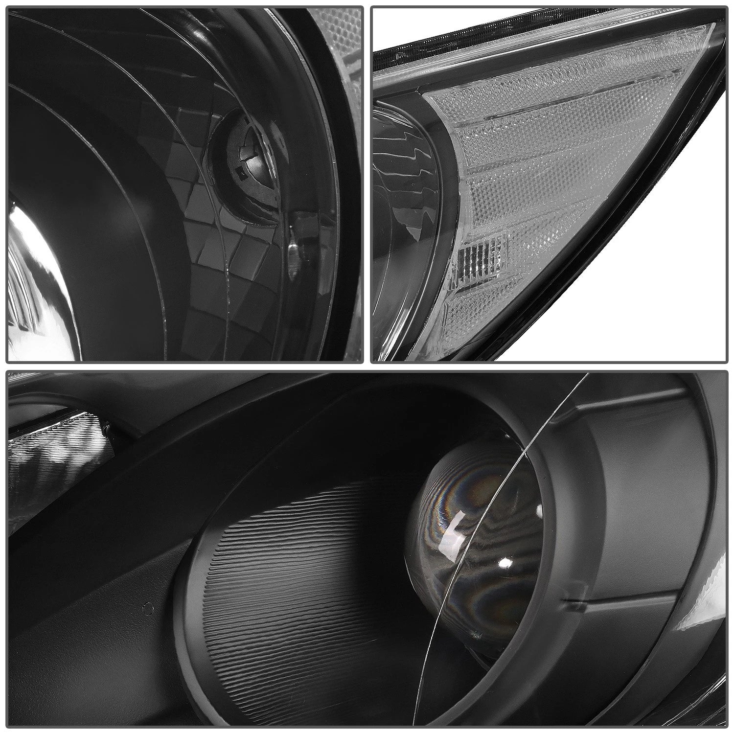 Projector Headlight/Lamps for Hyundai Sonata (2011–2014) Black Housing