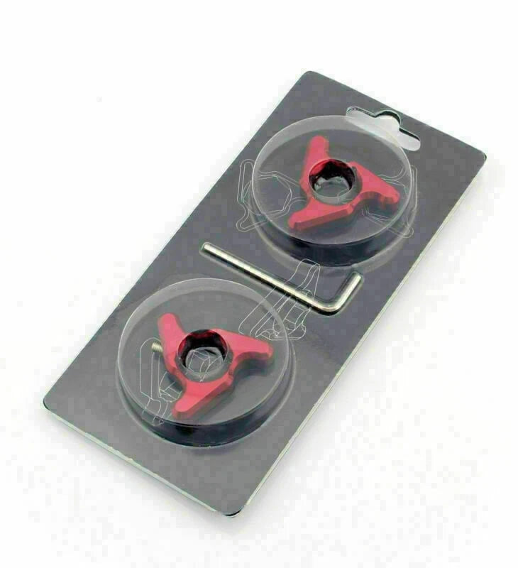 Blade Fork Preload Adjusters for Ducati RSV 1000, 1098, 748/996/998/999 (22mm, Red)