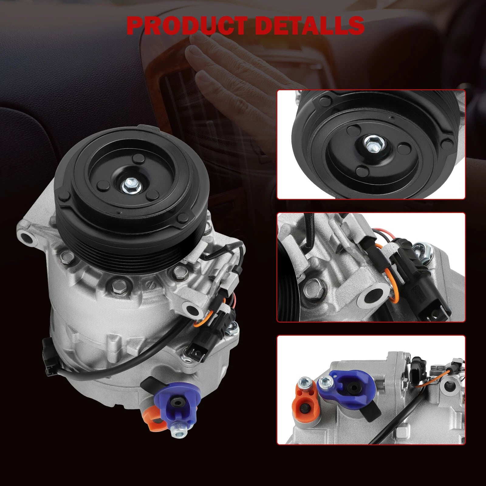 A/C Compressor with Clutch for BMW X5 3.0SI (2007-2009)