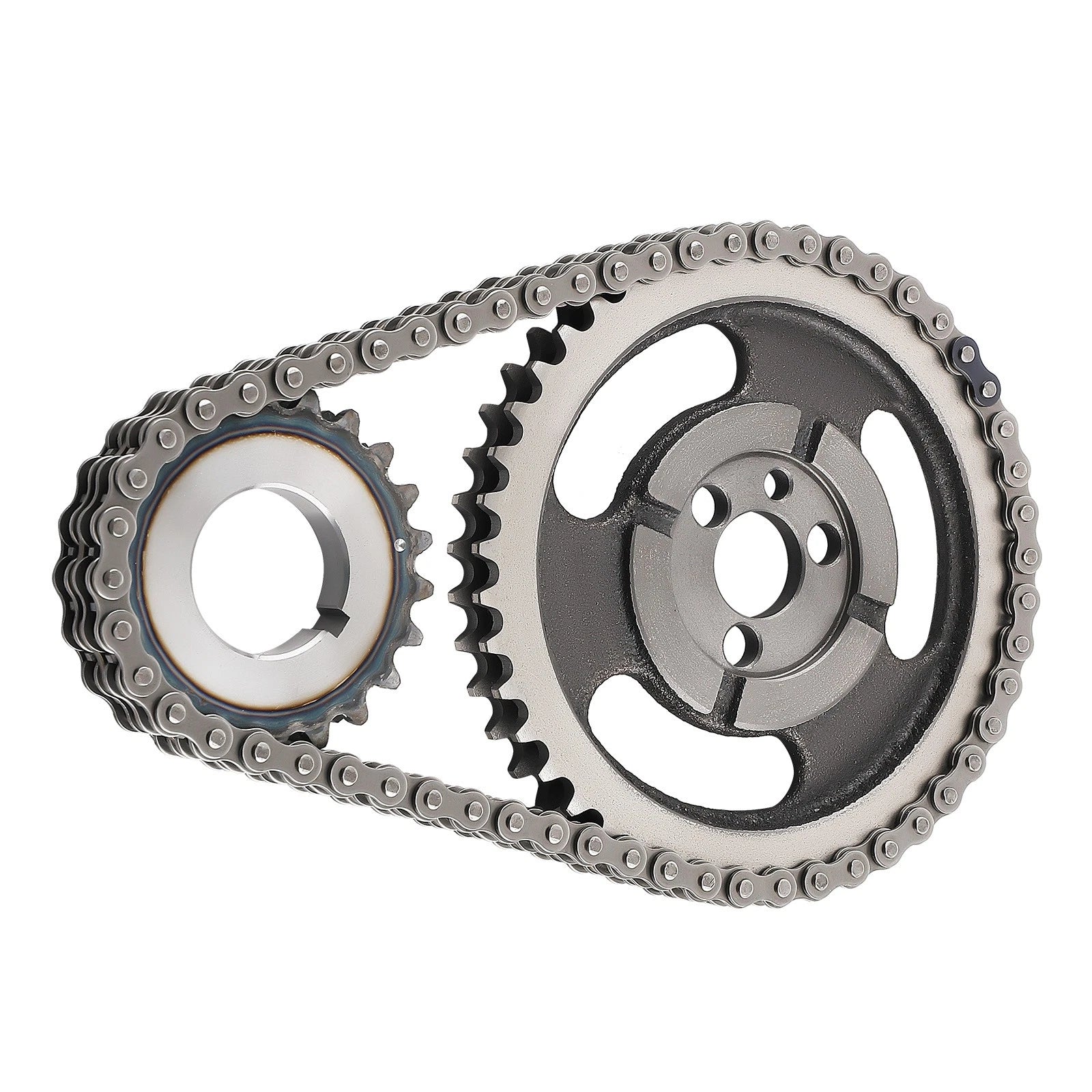 HD Double Roller Timing Chain Set for Chevy SBC 283 305 327 350 383 400 (1968–1995)