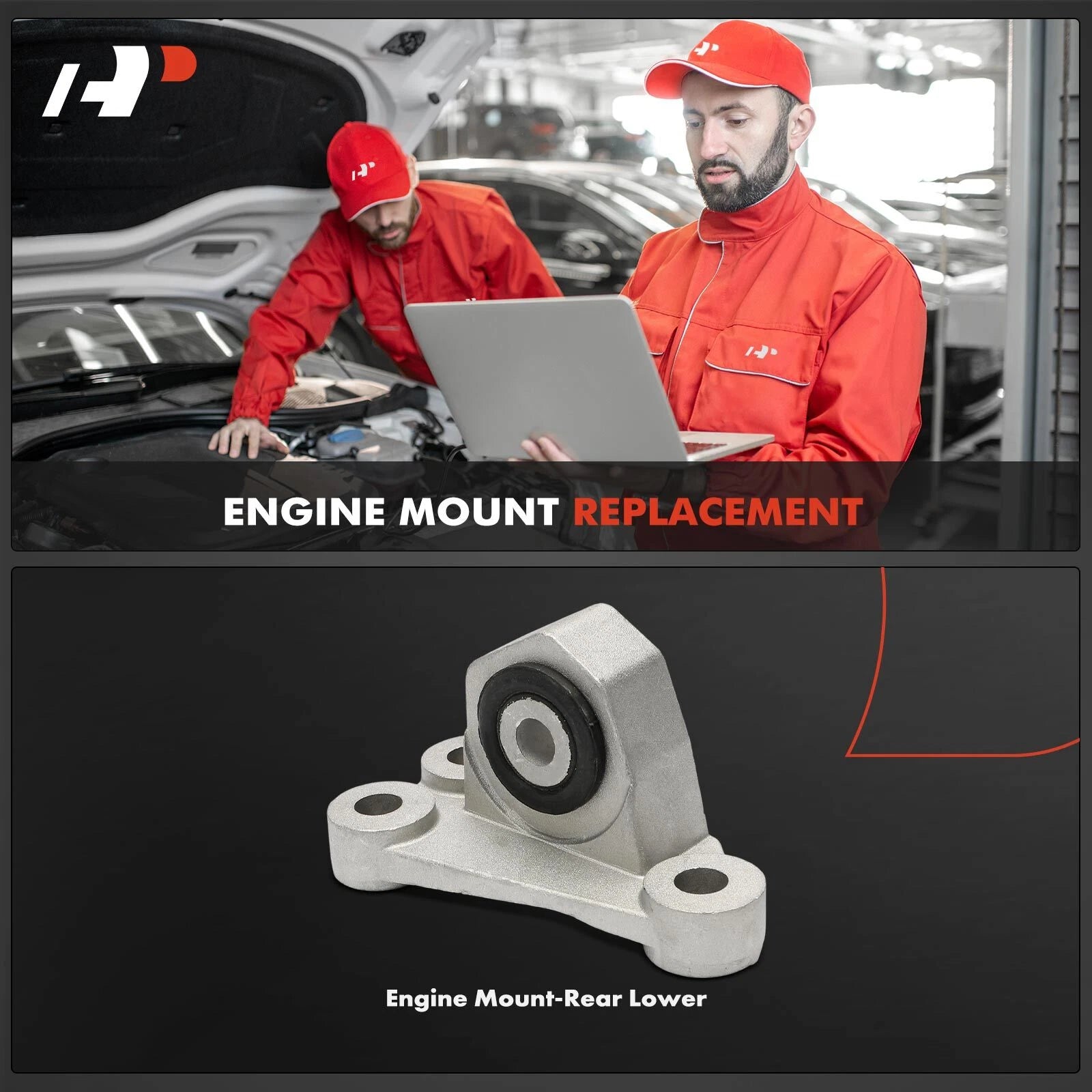 Rear Lower Engine Mount for Jeep Renegade, Dodge Hornet, Fiat 500X (2015–2023)