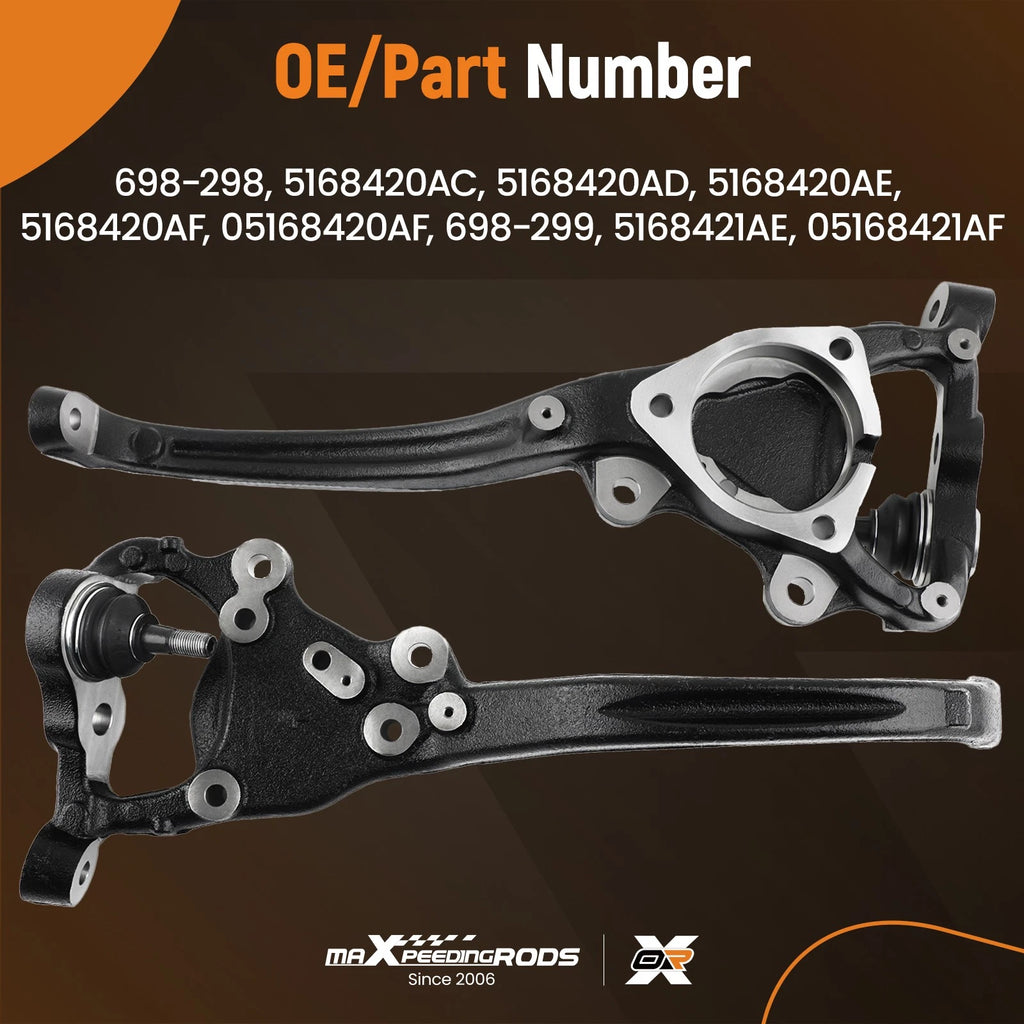 Left Right Steering Knuckle Front for Dodge Challenger (2012–2021)
