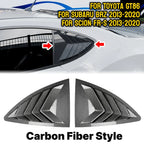 Rear Vent Window Louvers Cover Trim for Subaru BRZ (2013-2020)