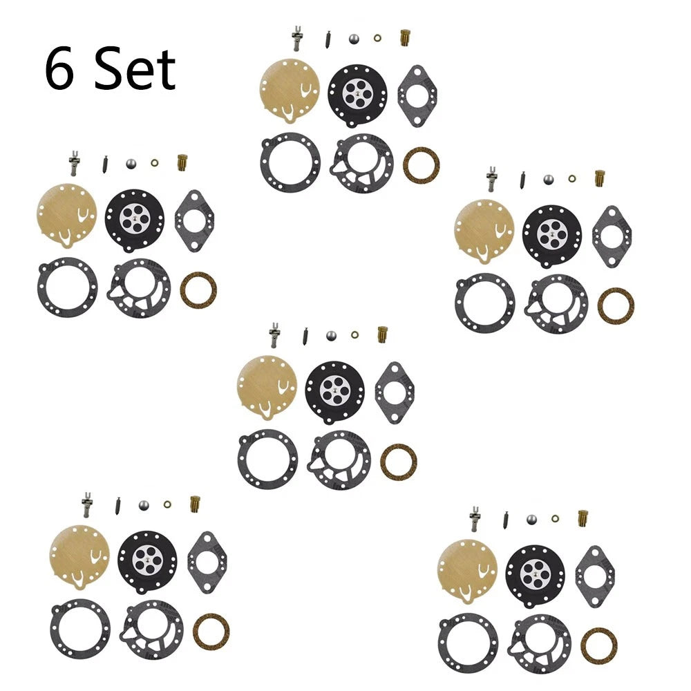 Set of 6 Carburetor Repair Kits for Tillotson RK-114HL HL-109B 112D 125C 132C 155B