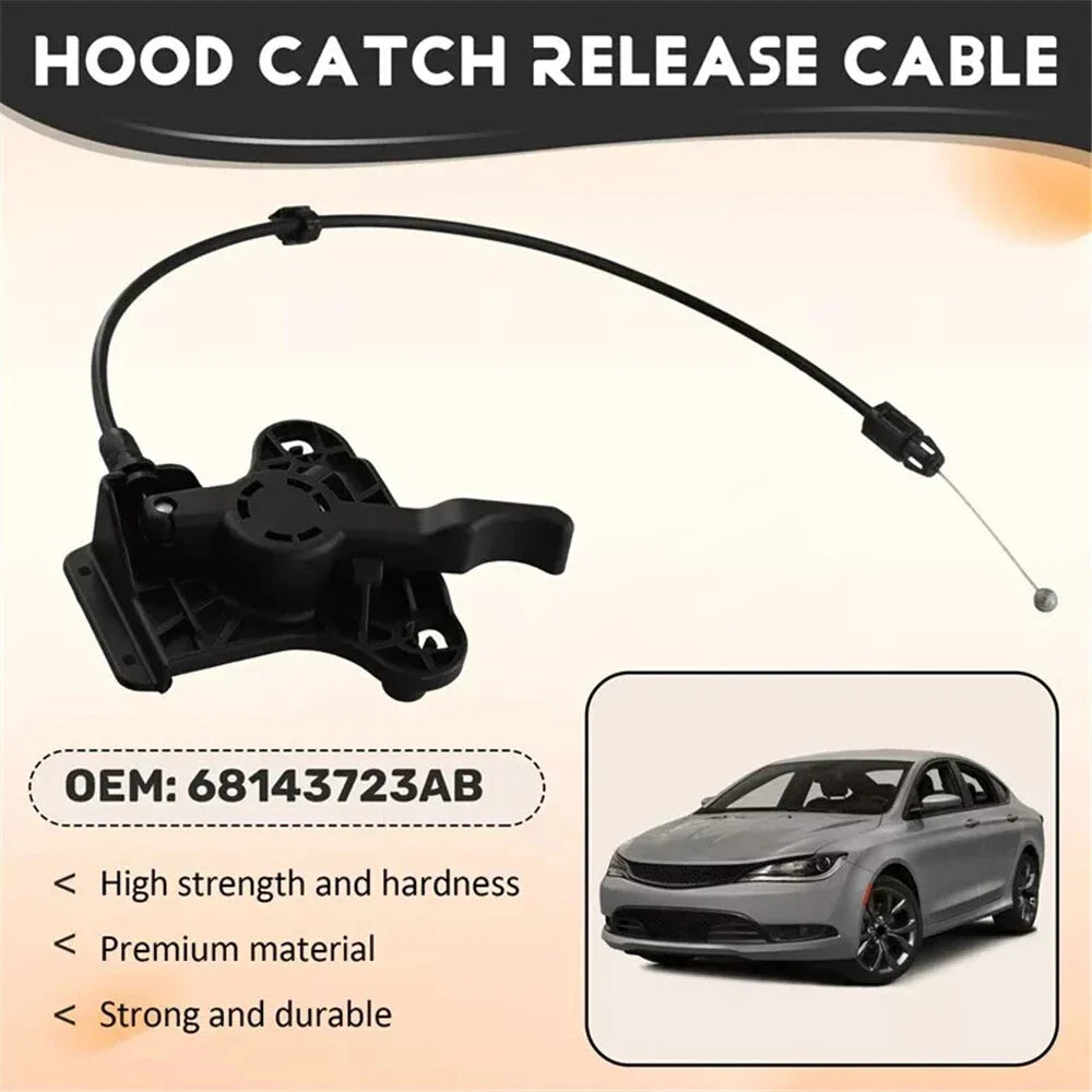 Hood Catch Release Lever Cable for Chrysler 200 (2015-2017)