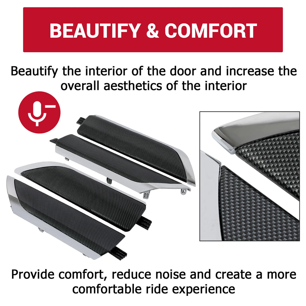 Interior Trim Door Panel Kit for Silverado Sierra Crew Cab (2019-2024)