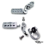 CNC Dominator Foot Pegs Clamp Kit 1.25" for Harley Road Glide, Street Bob, Fat Boy