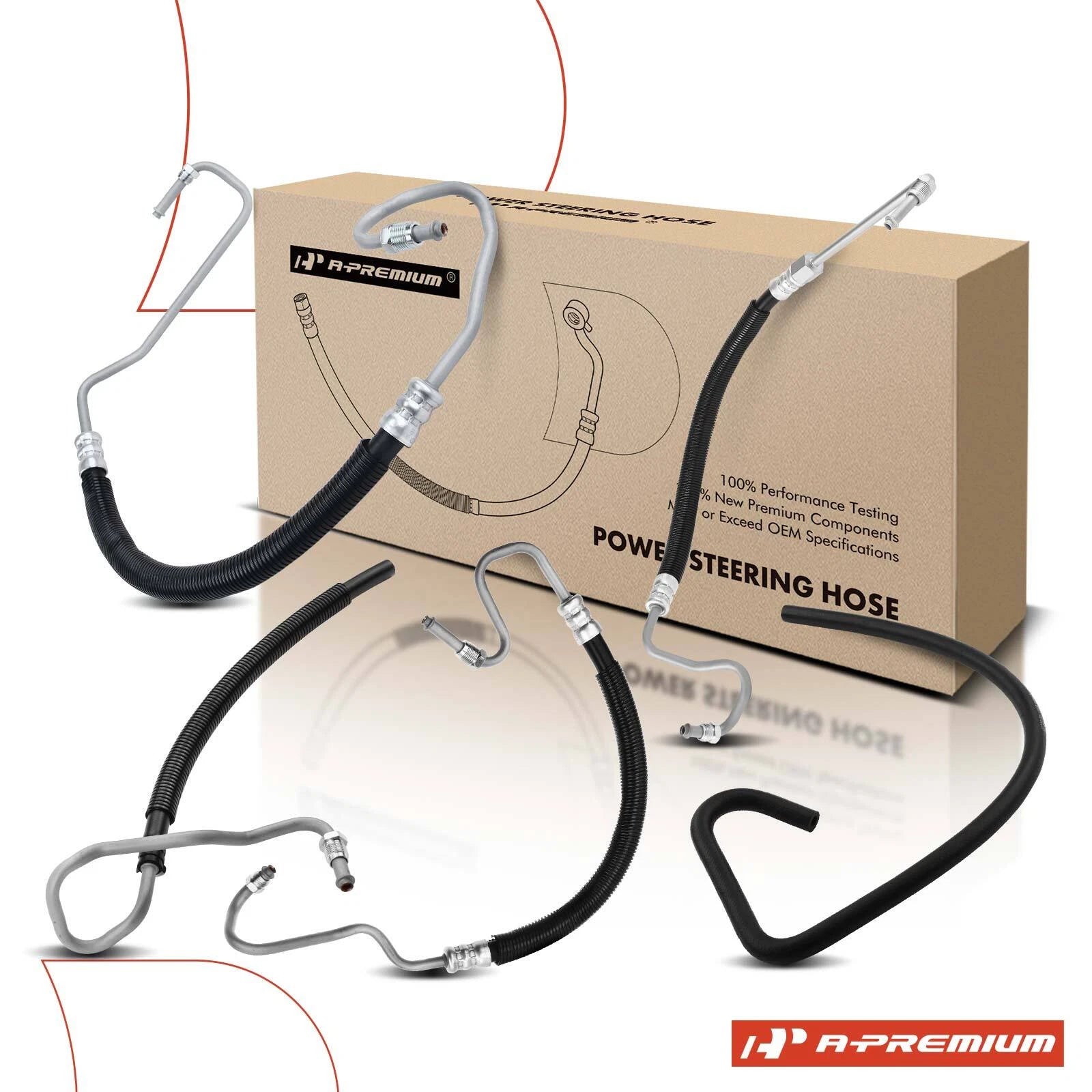 5X Power Steering Pressure & Return Line Hose for Chevy Silverado 2500 (2001–2007)