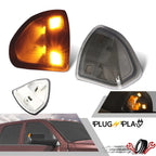 Smoke Lens Amber LED Side Mirror Turn Signal Lights for Dodge Ram 1500 2500 3500 (2002–2023)
