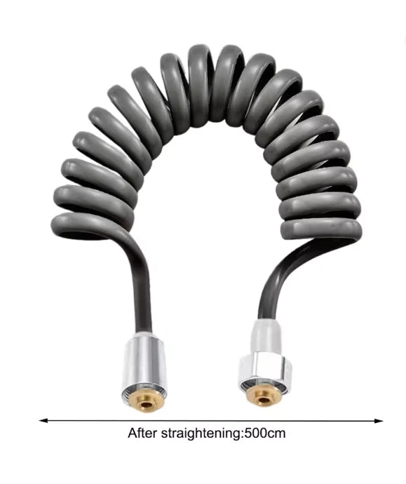 Retractable Shower Hose 5 Meter for Toilet Bidet Spray (No Part Numbers)