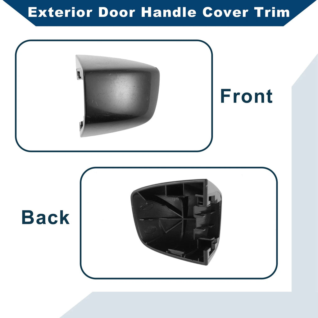 Exterior Door Handle Cover Trim for Audi Q7 (2017–2023) Black ABS