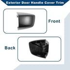 Exterior Door Handle Cover Trim for Audi Q7 (2017–2023) Black ABS