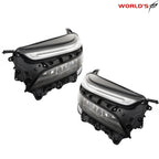 Set of 2 Full LED Chrome Headlight Assemblies for Chevy Equinox LT/RS