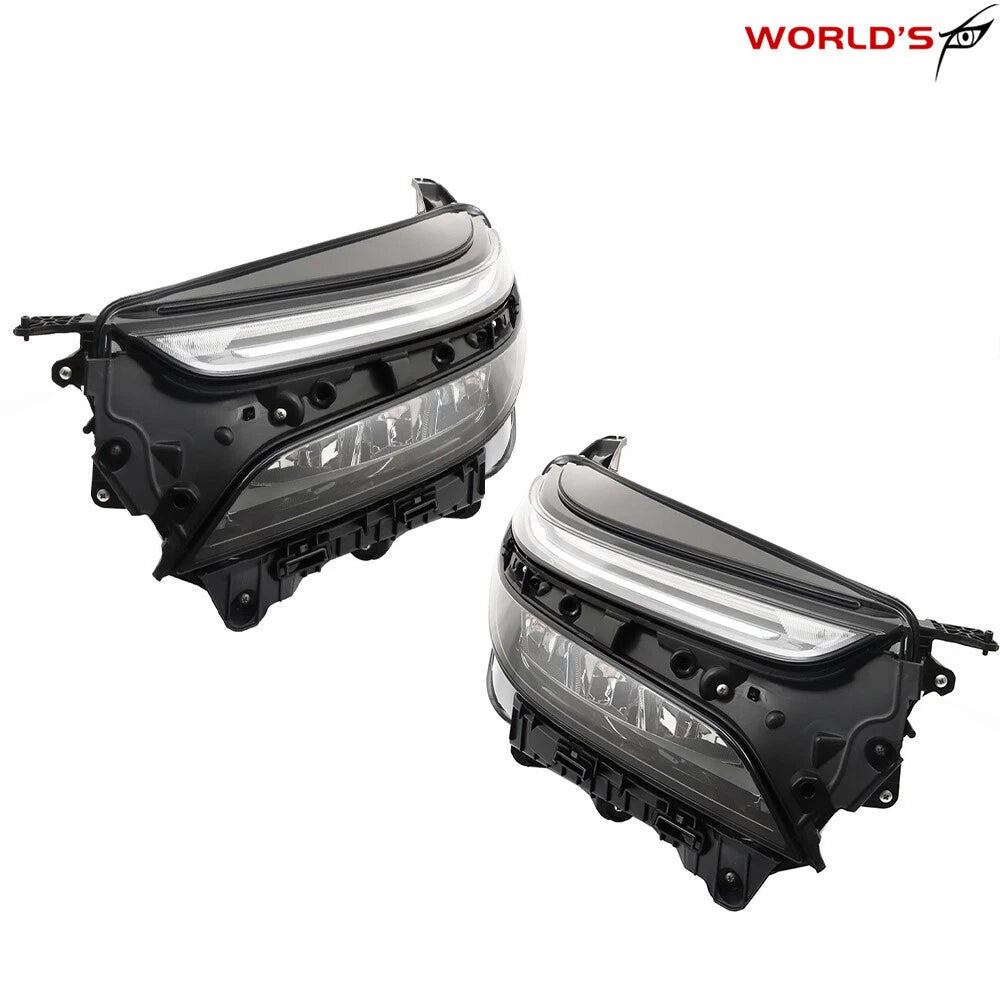 Set of 2 Full LED Chrome Headlight Assemblies for Chevy Equinox LT/RS