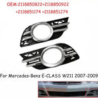 Front Fog Light Bumper Grill Trim Cover for Mercedes-Benz W211 (2003-2009)