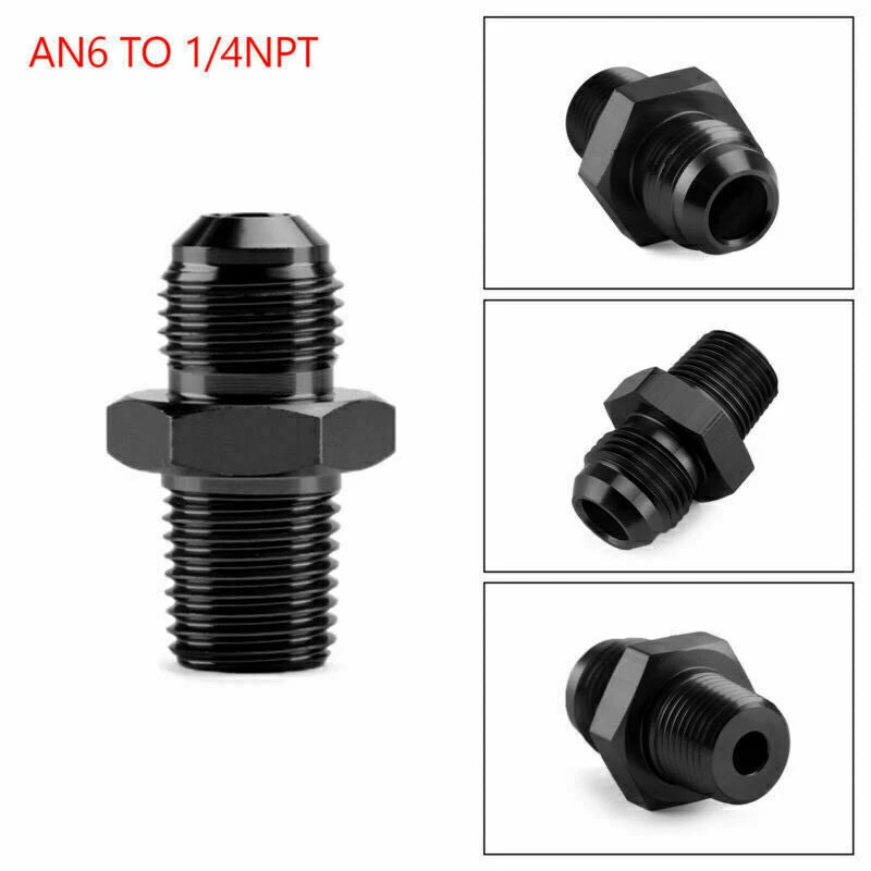AN4 AN6 AN8 AN10 AN12 NPT Straight Fuel Oil Air Hose Fitting Male Adapter