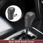 1 Pc Gear Shift Knob Cover for Mazda CX-5 (2013–2014) Black Faux Leather